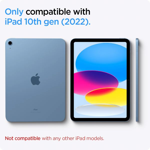 Spigen Coque tablette Smart Fold Apple iPad 11 (2025) 11 pouces A16 / iPad 10 (2022) 10.9 pouces - Noir
