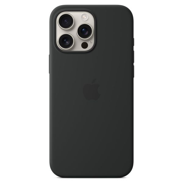 Apple Coque en silicone MagSafe Apple iPhone 16 Pro Max - Black
