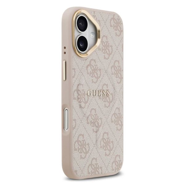 Guess Coque MagSafe Classic avec logo 4G Apple iPhone 17 - Rose