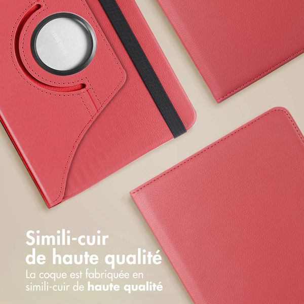 imoshion Coque tablette rotatif à 360° Samsung Galaxy Tab A11 / A9 8.7 pouces - Rouge