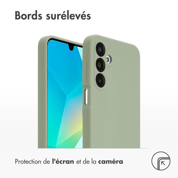 Accezz Coque Liquid Silicone Samsung Galaxy A16 - Cooper Green