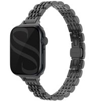 Selencia Bracelet en acier slim style Jubilee Apple Watch | 38/40/41/42 mm - Noir