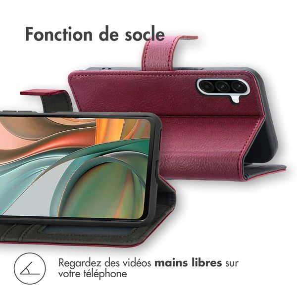 imoshion Étui de télephone portefeuille de luxe Samsung Galaxy A36 - Bordeaux