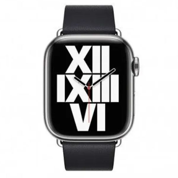 Apple Bracelet Leather Band Modern Buckle Apple Watch | 38/40/41/42 mm - Taille M - Ink