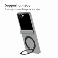 Accezz Color Backcover avec MagSafe et support à anneau Samsung Galaxy Z Flip 8 - Gris