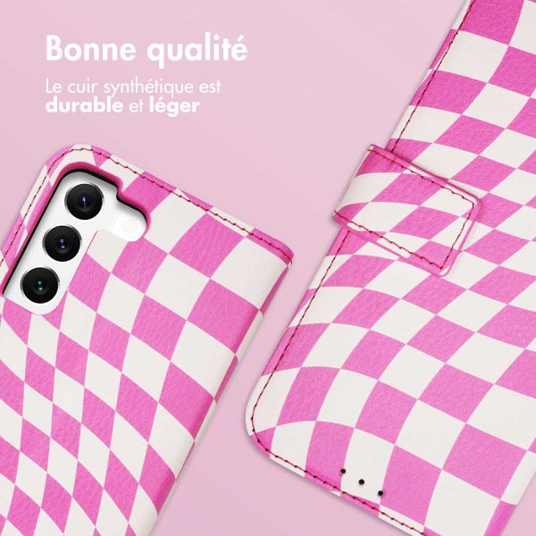 imoshion Étui de télephone portefeuille Design Samsung Galaxy S22 - Retro Pink