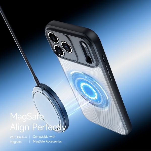 Dux Ducis Coque arrière Aimo avec MagSafe Apple iPhone 17 Pro Max - Transparent
