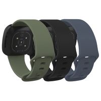 imoshion Bracelet silicone multipack Fitbit Versa 4 / 3 / Sense (2) - Noir / Vert / Bleu