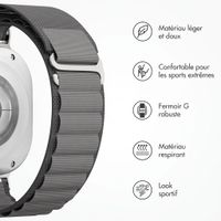 Accezz Bracelet en nylon Alpine Samsung Galaxy Watch Ultra 2 (2026) / Ultra (2024/2025) - Dark Grey