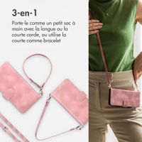 imoshion Etui de télephone portefeuille avec cordon Motorola Moto G57 Power - Rose