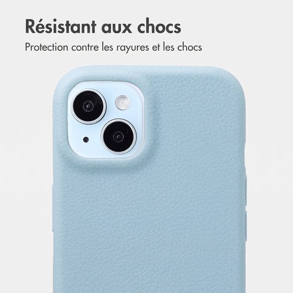 imoshion Coque arrière Texture Apple iPhone 15 - Bleu clair