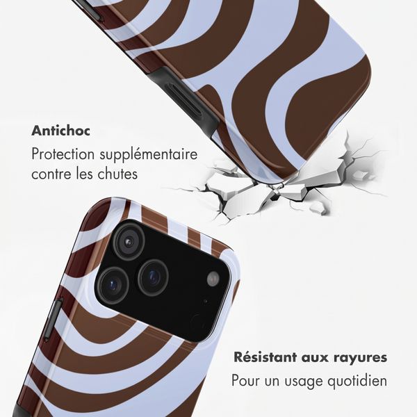 Selencia Coque arrière Vivid Apple iPhone 17 Pro - Dream Swirl Chocolate