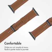 imoshion Bracelet Classic en cuir Apple Watch | 38/40/41/42 mm - Marron
