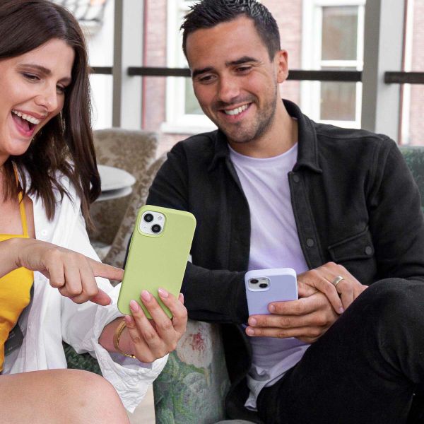 Accezz Coque Liquid Silicone Samsung Galaxy A15 (5G/4G) - Vert