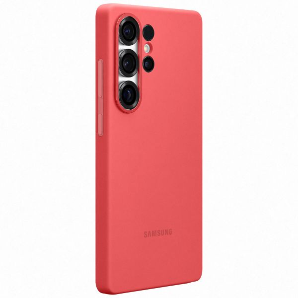 Samsung Original Coque en silicone Samsung Galaxy S25 Ultra - Peach