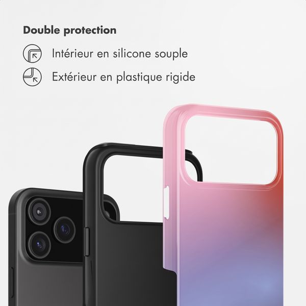 Selencia Coque arrière Vivid Apple iPhone 17 Pro - Gradient Soft Blush