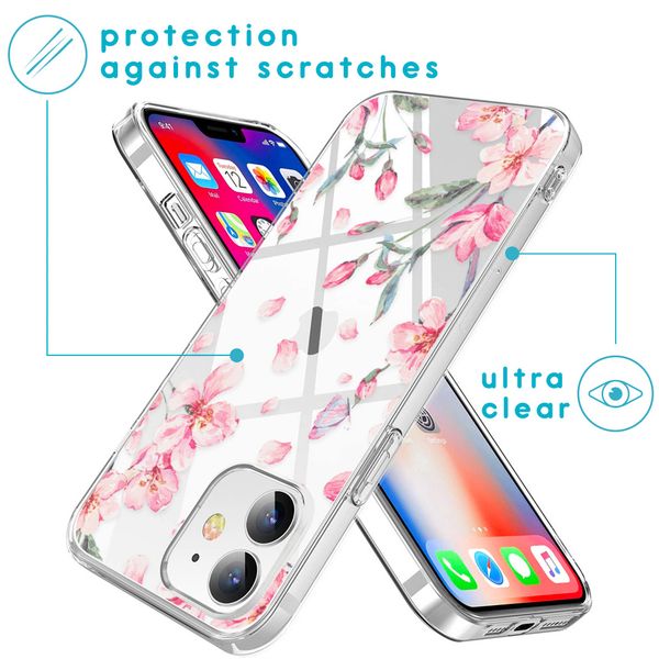 imoshion Coque Design Apple iPhone 12 Mini - Blossom Watercolor