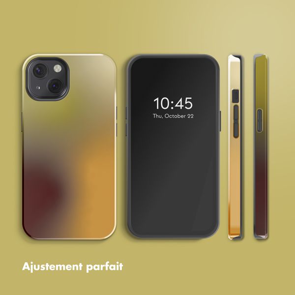 Selencia Coque arrière Vivid avec MagSafe Apple iPhone 13 - Gradient Olive Dust