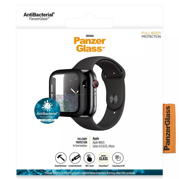 PanzerGlass Coque Full Body Apple Watch 4 / 5 / 6 / SE - 44 mm - Noir