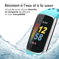imoshion Bracelet sport en silicone avec boucle Fitbit Charge 5 / 6 - Turquoise