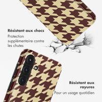 Selencia Coque arrière Vivid avec MagSafe Samsung Galaxy S25 - Pied-de-Poule