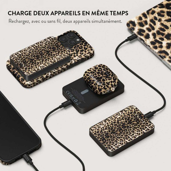 Burga Powerbank magnétique 5 000 mAh - MagSafe et Qi2 - Joueur / Gunmetal