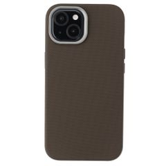 Accezz Coque arrière Mesh avec MagSafe Apple iPhone 15 - Marron