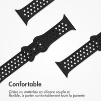 imoshion Bracelet Sport⁺ en silicone Apple Watch | 44/45/46/49 mm - Taille S/M - Noir