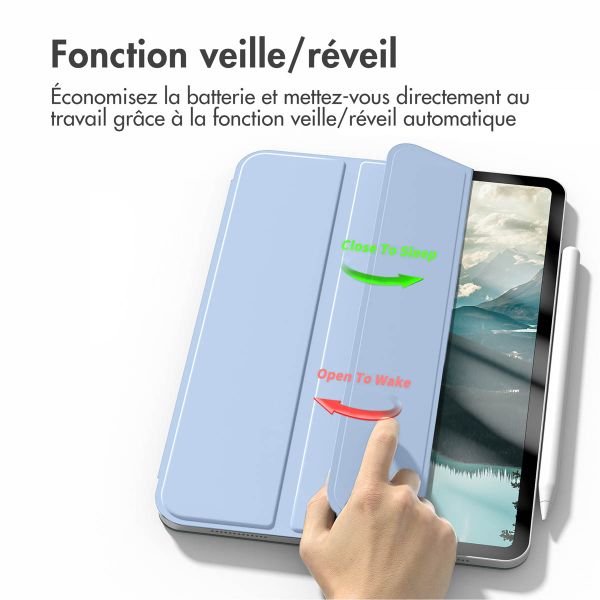 imoshion Magnetic etui de téléphone portefeuille Apple iPad Pro 11 (2022 / 2021 / 2020 / 2018) - Bleu clair