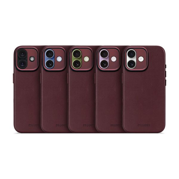 Decoded Coque en cuir MagSafe Apple iPhone 17 - Burgundy