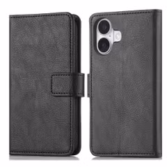 imoshion Étui de télephone portefeuille de luxe Apple iPhone 17 - Noir