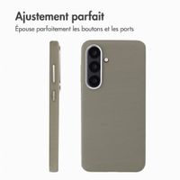 Accezz Coque arrière Mesh avec MagSafe Samsung Galaxy S25 / S24 - Gris foncé