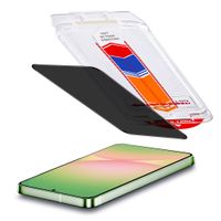Accezz Protection d'écran en verre trempé avec filtre de confidentialité + Applicateur Samsung Galaxy A56
