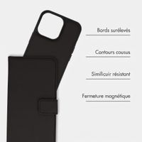 imoshion Étui portefeuille luxe 2-en-1 amovible Apple iPhone 13 Pro - Noir