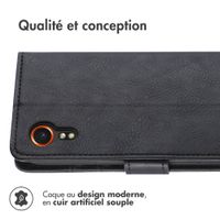 imoshion Étui de télephone portefeuille de luxe Samsung Galaxy Xcover 7 - Noir