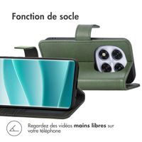 imoshion Étui de télephone portefeuille de luxe Xiaomi Redmi Note 14 Pro Plus (5G) - Vert