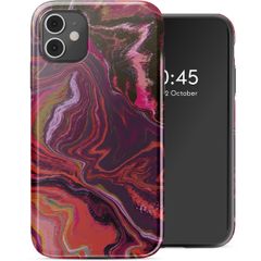 Selencia Coque arrière Vivid Apple iPhone 11 - Marble Purple
