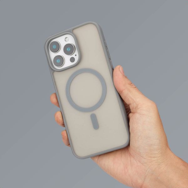 imoshion Coque Color Guard avec MagSafe Apple iPhone 15 Pro Max - Gris