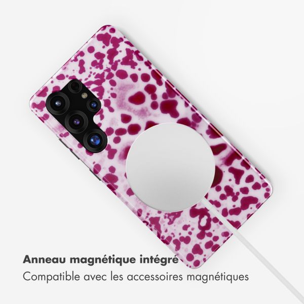 Selencia Coque arrière Vivid avec MagSafe Samsung Galaxy S25 Ultra - Cosmic Orchid