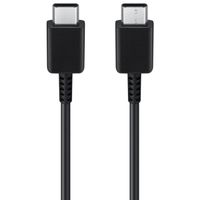 Samsung Câble USB-C vers USB-C d'origine - 1 mètre - 25 watts + adaptateur de recharge rapide USB-C d'origine - 25 watts - Noir