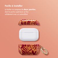 Selencia Coque Vivid  Apple Airpods Pro - Tropical Vibes Apricot