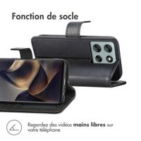 imoshion Étui de télephone portefeuille de luxe Motorola Moto G86 Power - Noir