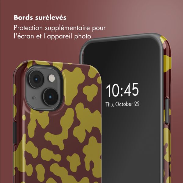 Selencia Coque arrière Vivid avec MagSafe Apple iPhone 14 - Moo'd Olive Dust