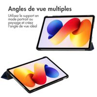imoshion Coque tablette Trifold Xiaomi Redmi Pad 2 Pro / Poco Pad M1 - Bleu foncé