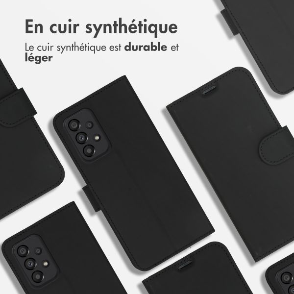 Accezz Étui de télephone Wallet Samsung Galaxy A33 - Noir