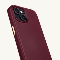 Selencia Coque arrière Rivièra avec MagSafe avec crochets amovibles Apple iPhone 14 / 13 - Bold Burgundy