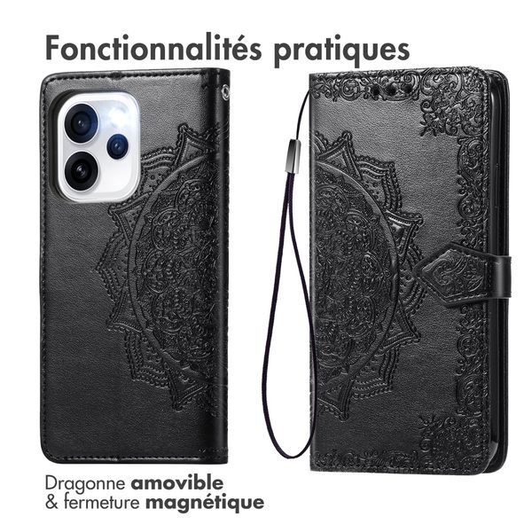imoshion Etui de télephone Mandala Oppo Reno15 F (5G) - Noir