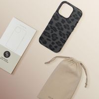 Selencia Coque Sabi imprimé panthère avec MagSafe Apple iPhone 16 Pro - Midnight Black