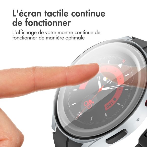 imoshion Coque rigide à couverture complète Samsung Galaxy Watch 6 - 40 mm - Argent