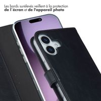Selencia Étui portefeuille en cuir véritable Apple iPhone 17 - Noir